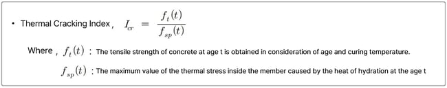 Thermal Cracking Index