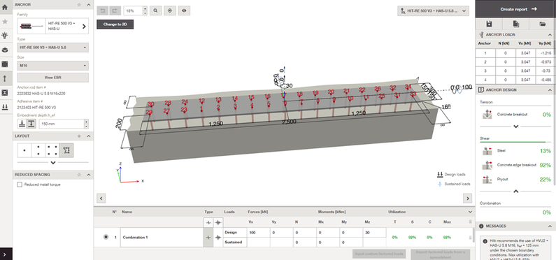 Figure 11 HILTI PROFIS 실행화면3