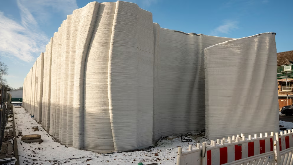 Europes largest 3D printed building