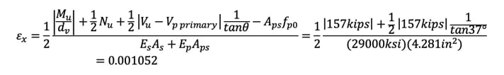 Step 7) Calculate εx