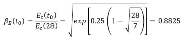 The equation given by MC-90 for φCEB