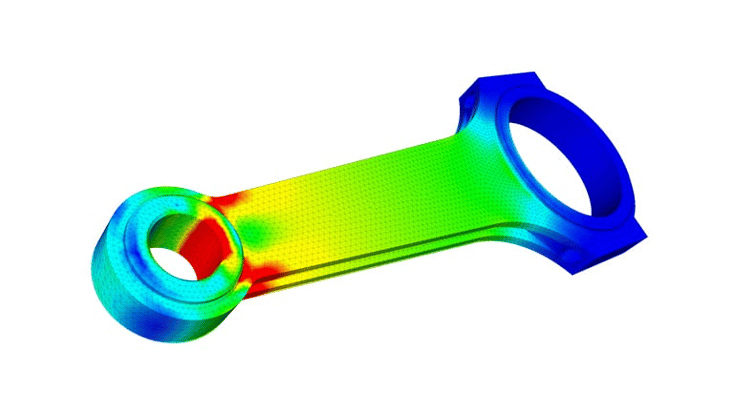 Finite element analysis of a connecting rod